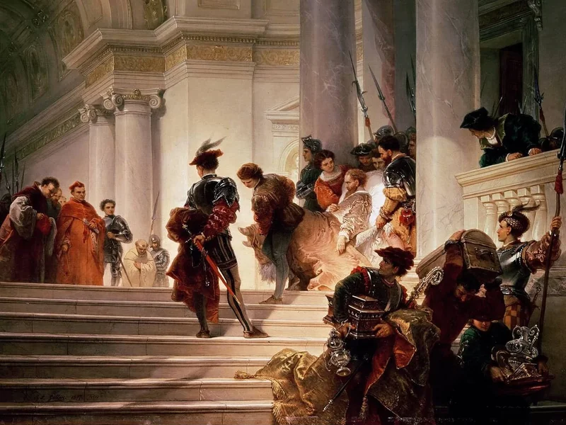 1829-Giuseppe Lorenzo Gatteri - Cesare Borgia lascia il Vaticano